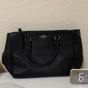 Kate Spade Black Pebbled Leather Tote
